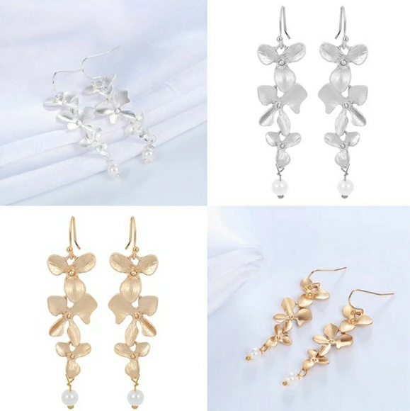 U PICK GOLD OR SILVER LOTUS ORCHID FLOWER DROPS - Picture 4 of 8